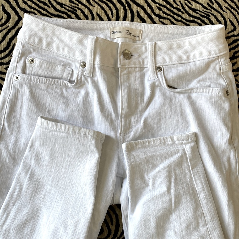 GAP Curvy True Skinny Ankle Jean 28 EUC White denim Worn once